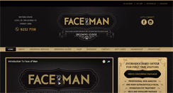 Desktop Screenshot of faceofman.com.au