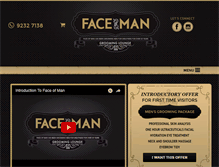 Tablet Screenshot of faceofman.com.au